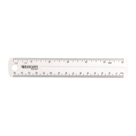 Transparent Rigid Plastic Ruler
