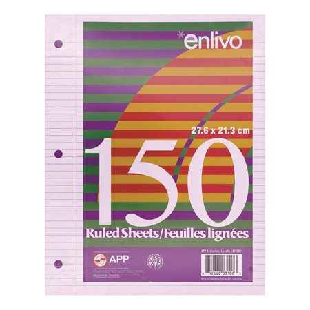 Ruled Loose Leaf Sheets