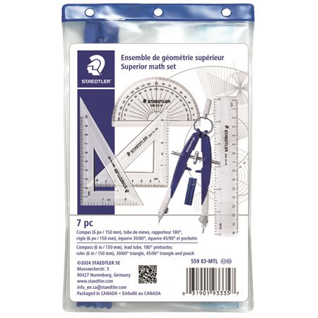 Ensemble de géométrie 5 pièces