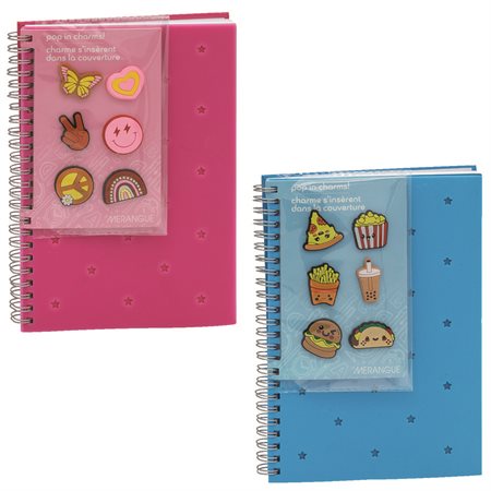 Merangue Notebook with 6 Charms