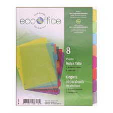 Intercalaires en poly assortis