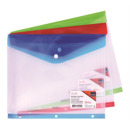 Assorted Poly Binder Pocket