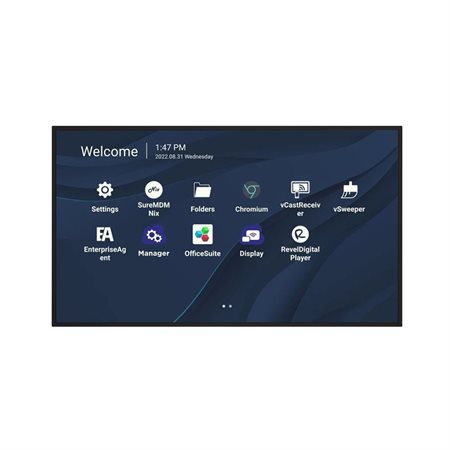 Écran d'affichage numérique de 98 po.