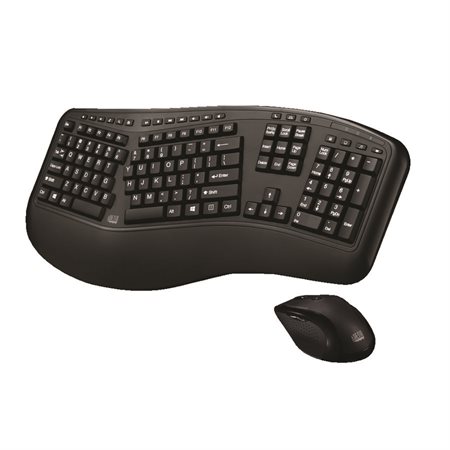 Clavier ergonomique sans fil et souris laser