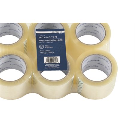 Ruban adhésif d'emballage transparent