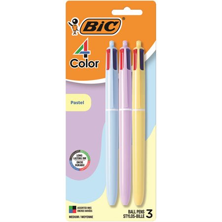 Retractable 4 Color Ball Point Pen
