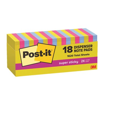 Post-it® Cabinet Pack Super Sticky Pop-up Notes - Summer Joy Collection